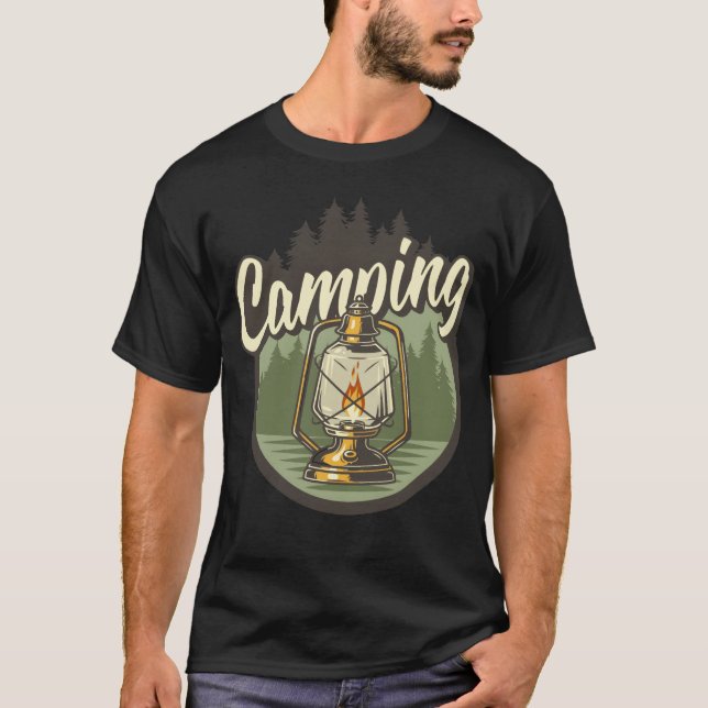 Camiseta CAMPING LIGHT vintage (Anverso)