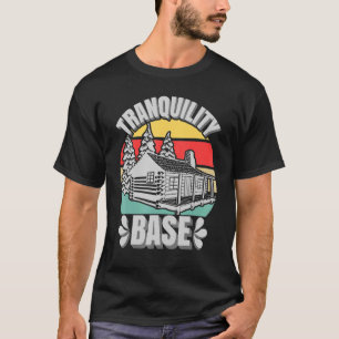 Camiseta Camping Log Cabin Tranquilidad Base Camper Vacacio
