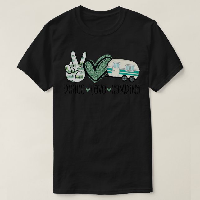 Camiseta Camping Lover Camper Adventure Mountain Camp (Diseño del anverso)