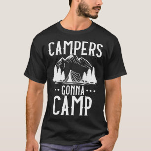 Camiseta Camping Lover Campers divertidos Campamento Famili
