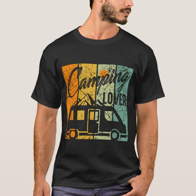 Camiseta Camping Lover Campruck Adventure Camper Gifts frie (Anverso)