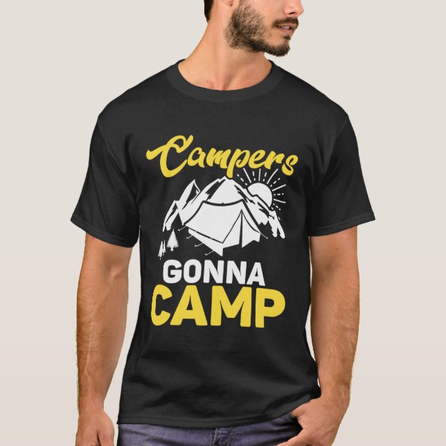 Camiseta Camping Lover Funny Campers Gonna Camp Family Camp (Anverso)