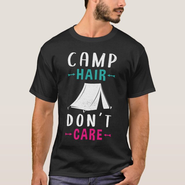 Camiseta Camping Mama Camper Camp Hair gift (Anverso)