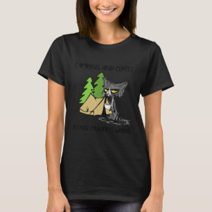 Camiseta Camping materno y café por asesinato