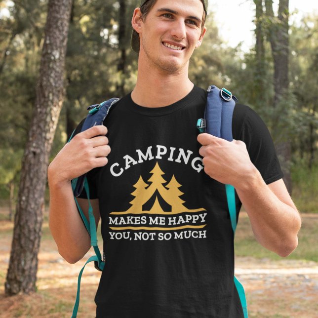 Camiseta Camping Me Hace Feliz (camping shirt)