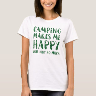 Camiseta Camping Me Hace Feliz
