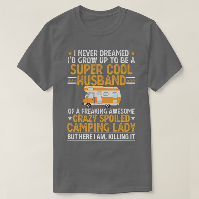 Camiseta Camping Men Funny Día de San Valentín Camping Husb (Diseño del anverso)