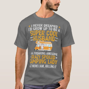 Camiseta Camping Men Funny Día de San Valentín Camping Husb