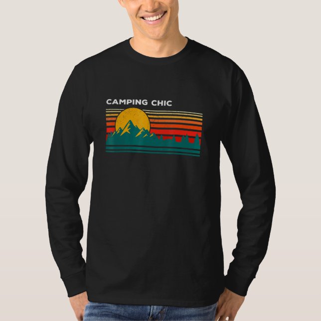 Camiseta Camping Moda Camper Tropical Camper Sunny Camp Hum (Anverso)