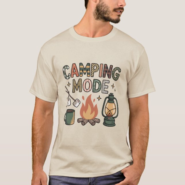 Camiseta Camping Mode  (Anverso)