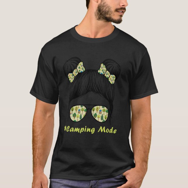 Camiseta Camping Mode Summer Camper Women Chica de bollos d (Anverso)