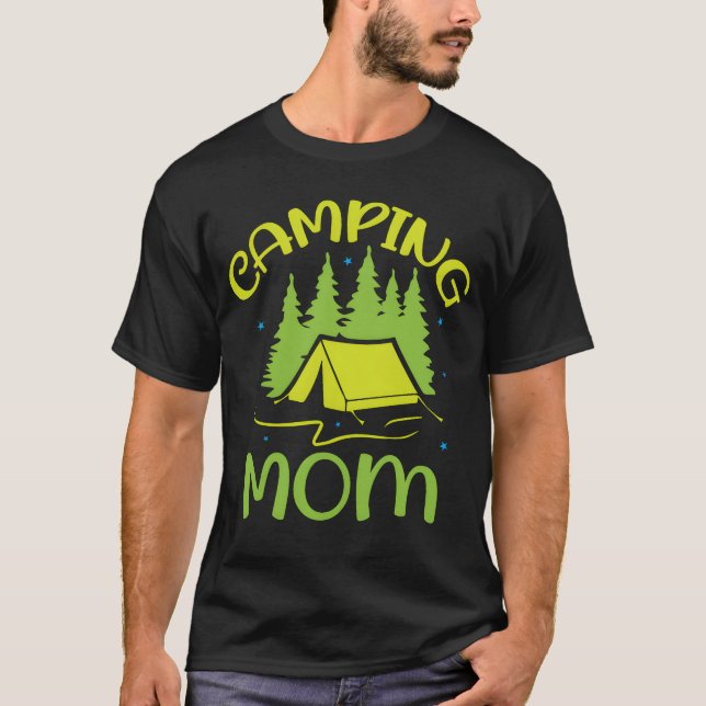 Camiseta Camping mom Happy Camp lover vintage (Anverso)