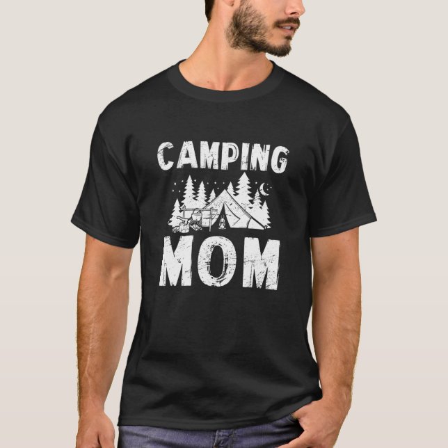 Camiseta Camping Mom Nature Actividad al aire libre Campfir (Anverso)