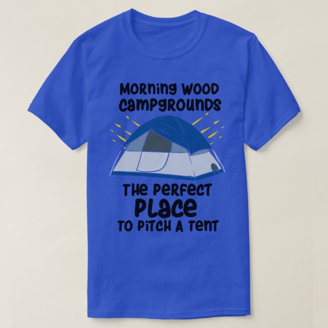 Camiseta Camping Morning Wood Campgrounds 3 (Diseño del anverso)