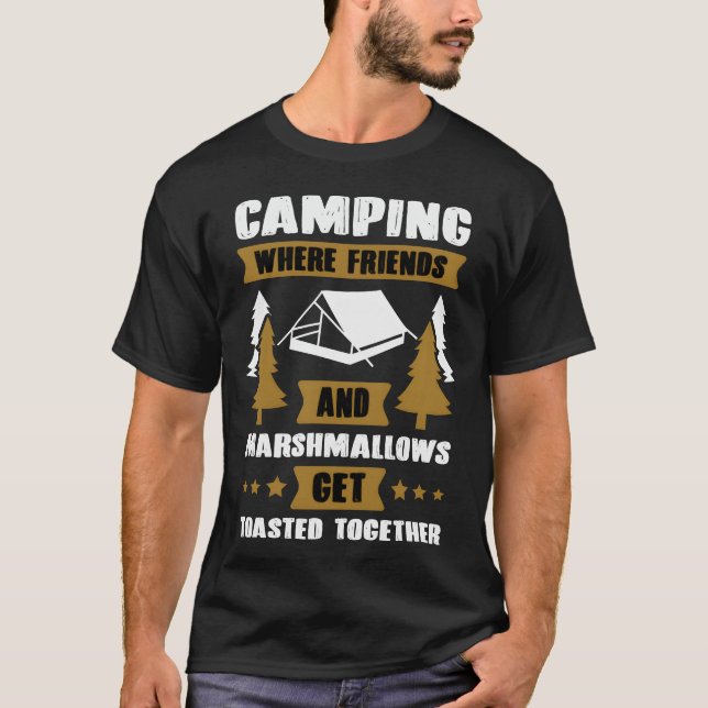 Camiseta Camping music quote gift (Anverso)