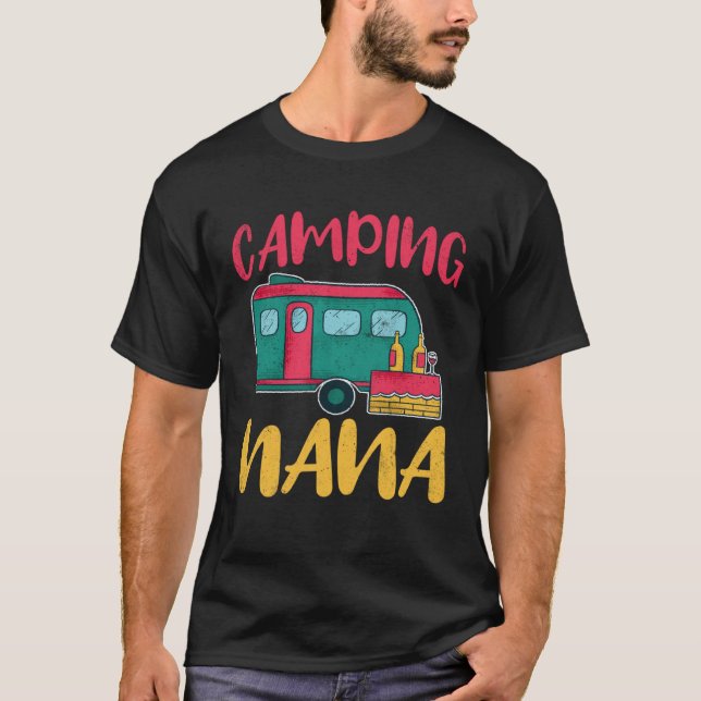 Camiseta Camping Nana Glamping Glamp Camp (Anverso)