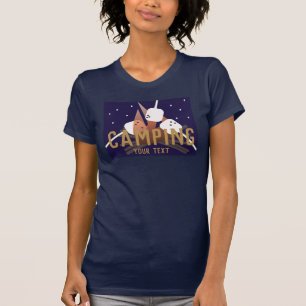 Camiseta Camping Night Marshmallow Roasting Camper T-Shirt