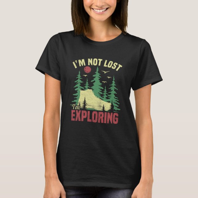 Camiseta Camping No Me Pierdo Explorando Senderismo Para Ho (Anverso)