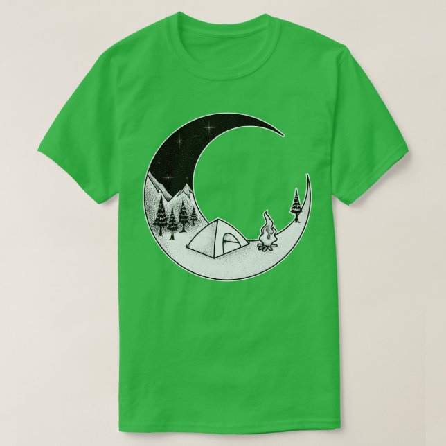 Camiseta Camping Noche al aire libre Naturaleza Starry Sky (Diseño del anverso)