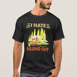 Camiseta Camping Odio Sacar Camper Retro Viajes Tra