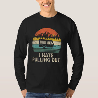 Camiseta Camping Odio Sacar Caravana Vintage Viaje T