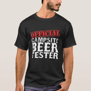 Camiseta Camping oficial del testador de cerveza del campin