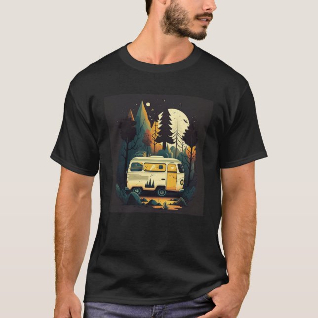 Camiseta Camping Outdoor Adventure Forest (Anverso)