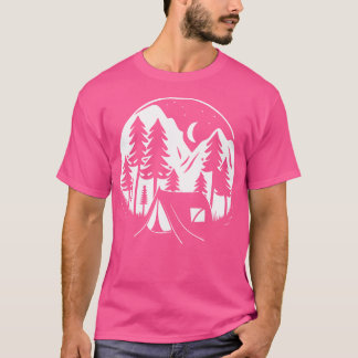Camiseta Camping Outdoor Adventure Road Trip Hip Mountai