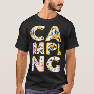 Camiseta Camping outdoor hiking camper cute graphic