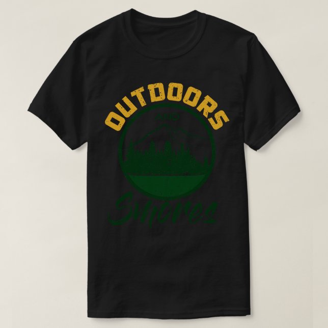 Camiseta Camping Outrs And Smores (Diseño del anverso)