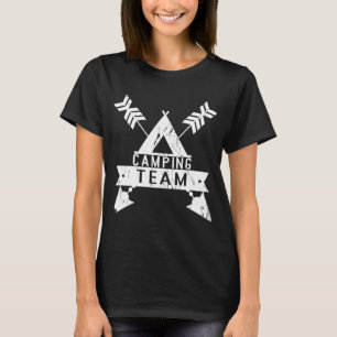 Camiseta camping para mujeres