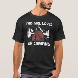 Camiseta Camping Para Niños Chicas Actividad Al Aire Libre