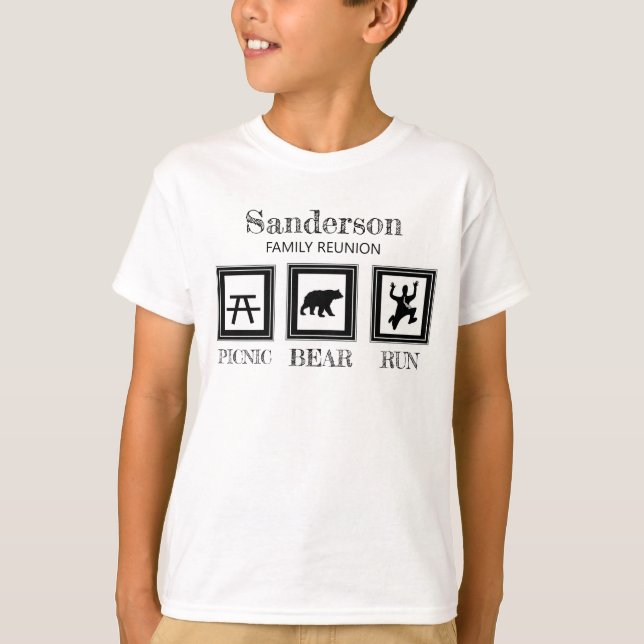 Camiseta Camping personalizado de la curiosa Reunión Famili (Anverso)