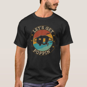 Camiseta Camping Pop Up Camper Retro Vintage Vamos a conseg
