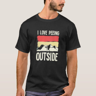 Camiseta Camping Pun I Love Peeing Outside Camper Accessori