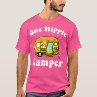 Camiseta Camping Retro 60S 70S Gracioso Camping Hippie Rv