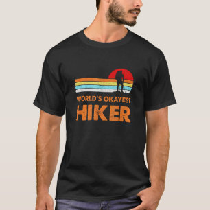 Camiseta Camping Retro de Caminatas de Hiker de Okayest