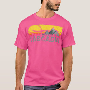 Camiseta Camping Retro Vintage Cascadia Mountain Y