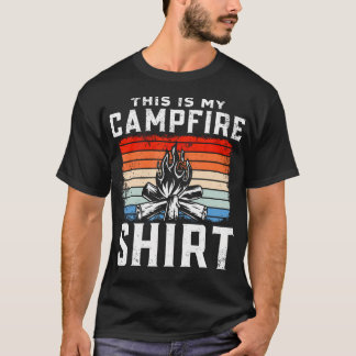 Camiseta Camping Retro Vintage This Is My Campfire