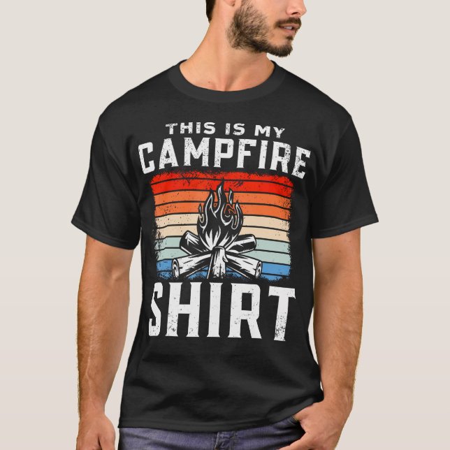 Camiseta Camping Retro Vintage This Is My Campfire (Anverso)