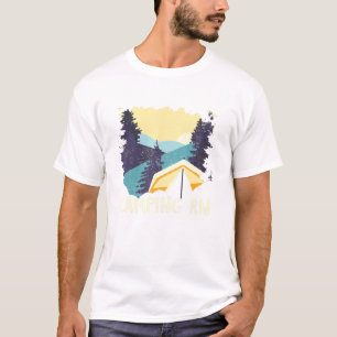 Camiseta Camping Rn Camping Forest Camper Woods Vacation Ou
