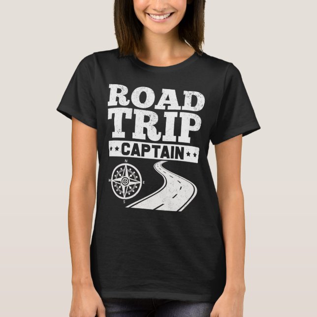 Camiseta Camping Road Trip Leader Funny Travel Squad (Anverso)