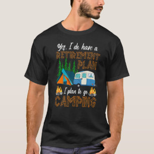 Camiseta Camping Rv Caravana al aire libre