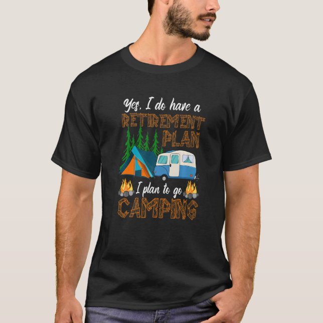 Camiseta Camping RV Caravana al aire libre (Anverso)