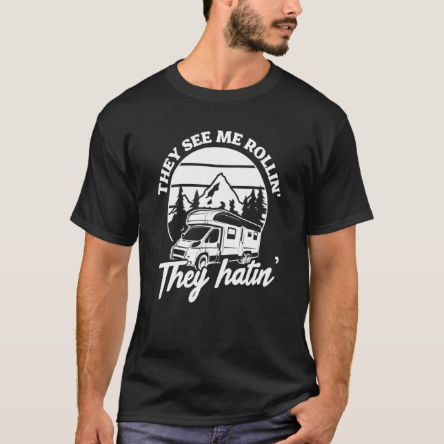 Camiseta Camping Rv Me Ven Rollin (Anverso)