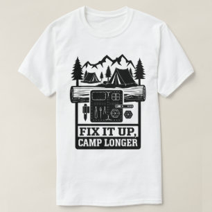 Camiseta Camping Salvaje Arreglen El Diseño De Tiendas De B