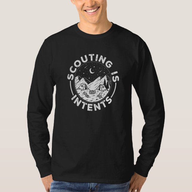 Camiseta Camping Scout Outdoor Scouting Is Intents (Anverso)