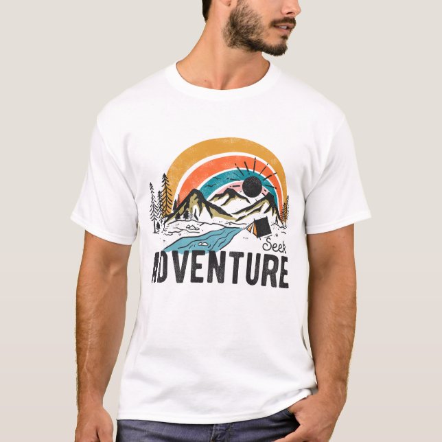 Camiseta Camping Seek Adventure Mountain (Anverso)