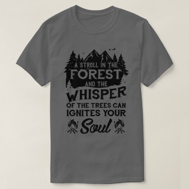 Camiseta Camping Senderismo (Diseño del anverso)