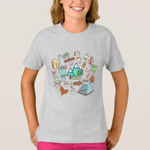 Camiseta Camping, Senderismo, aventura